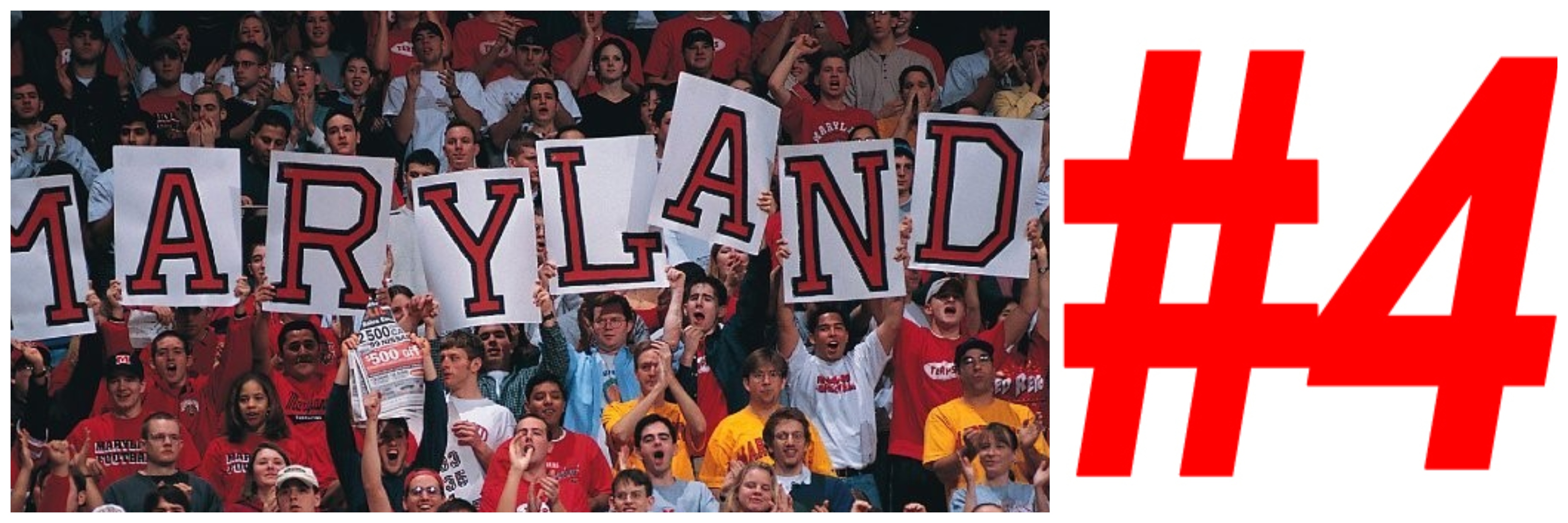 A panoramic picture of Maryland students.