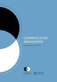 Cover of the journal Communication Monographs