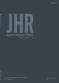 Cover of the Journal of the History of Rhetoric