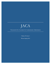 Cover of the JACA