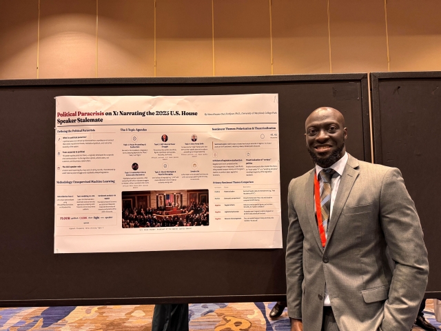 Fordjour with Poster at AEJMC