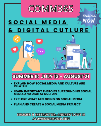 COMM 365 Summer II Flyer